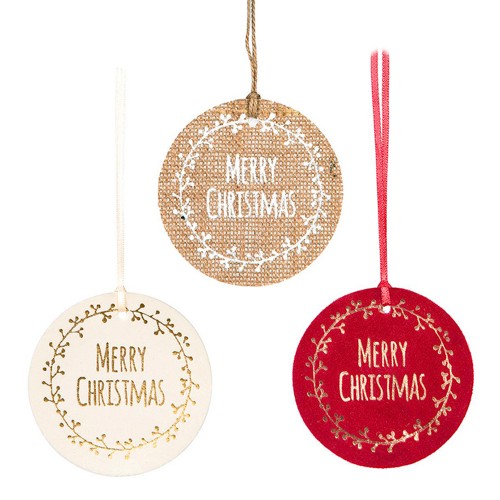 Pack of 6 Merry Christmas Tags
